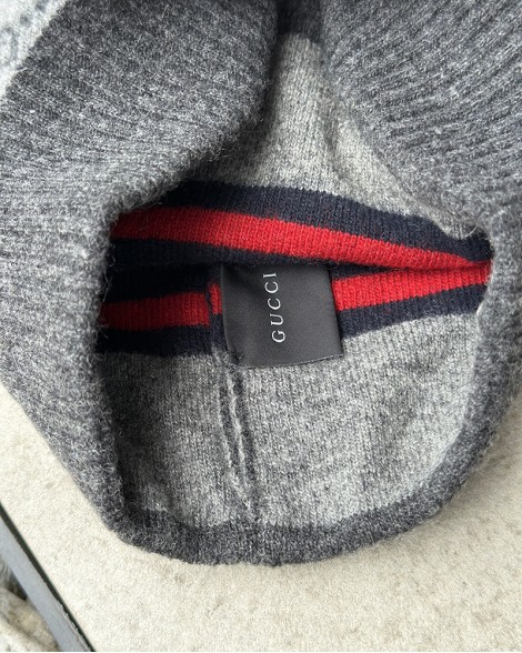 Čepice dětská Gucci šedá s logy